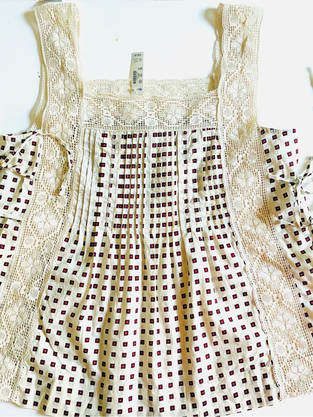Madewell Women’s The Sophie Top.Cottagecore.Vintage Ivory. S. NWT. - Picture 10 of 16